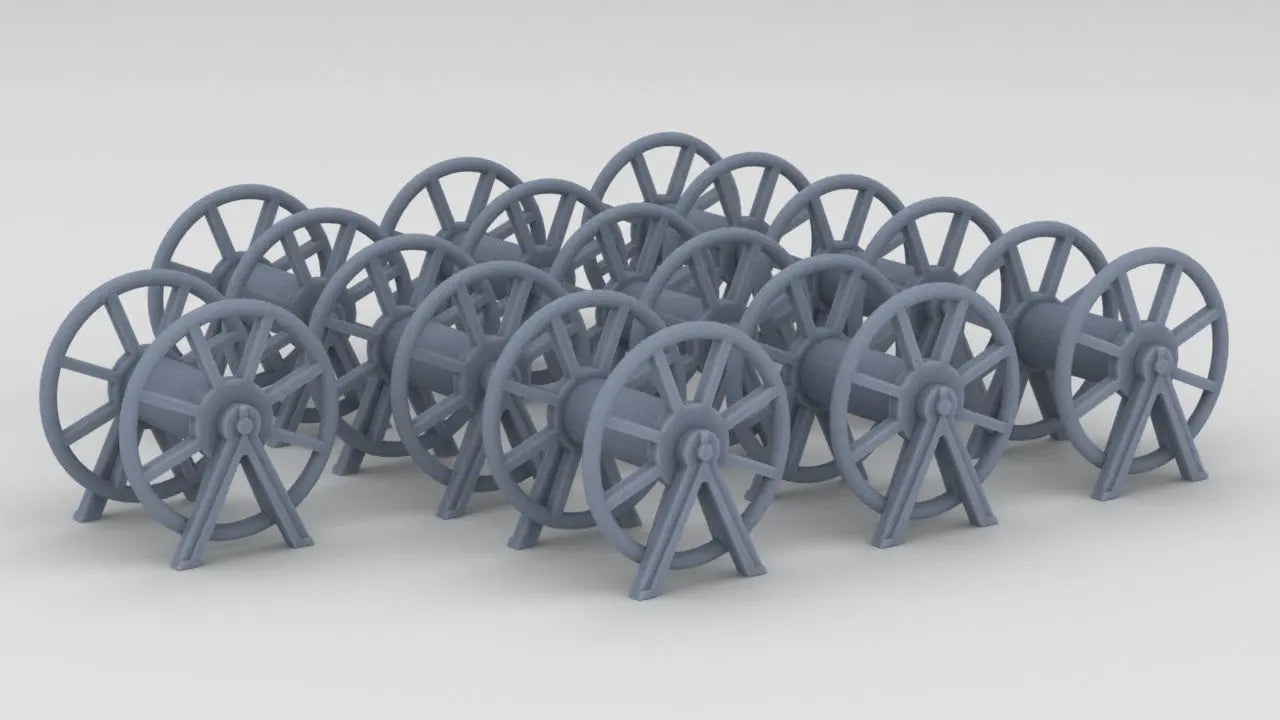 1/72 DKM Rope Reels (Small) Set (10pcs) Resin3Dinteractive
