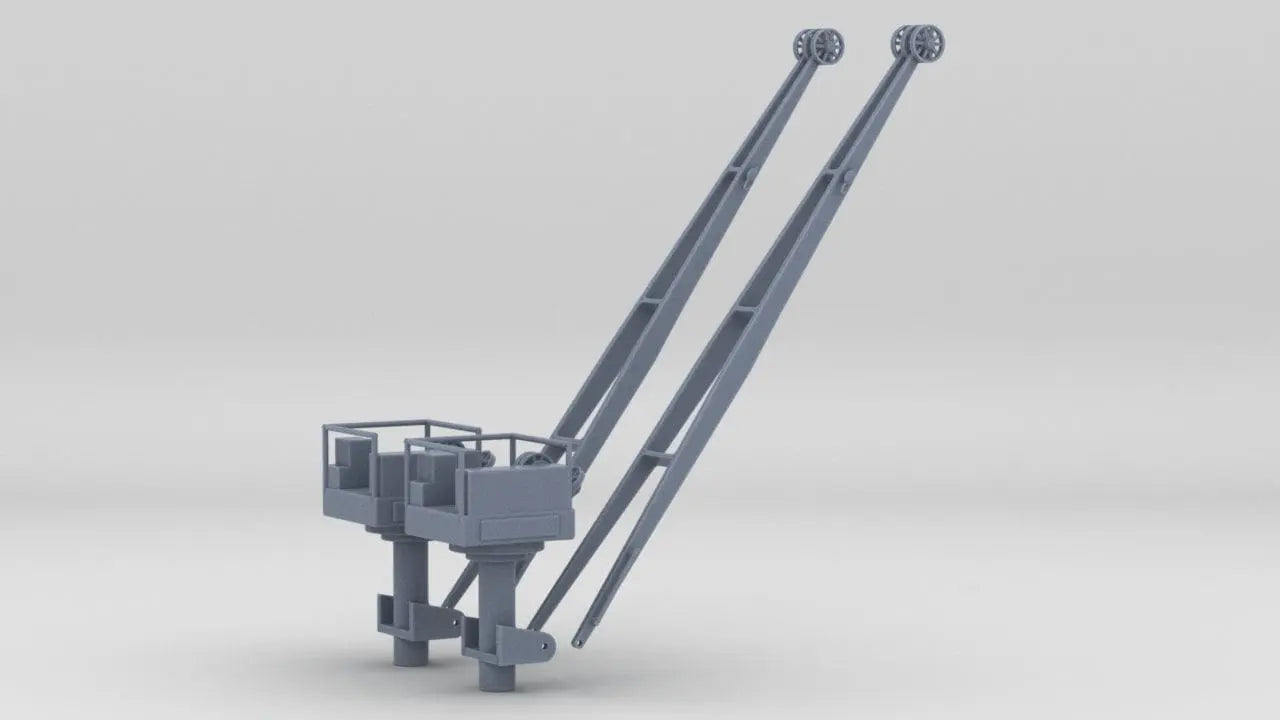 1/72 DKM Scharnhorst Boat Crane Set (2pcs) - distefan 3d print