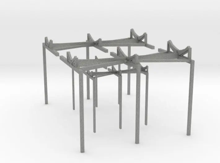 1/72 DKM Scharnhorst boat cradle amidship deck 1 set