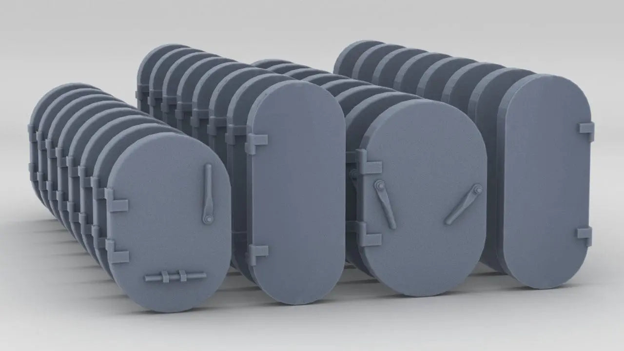 1/72 DKM Side Scuttles Set (32pcs) - distefan 3d print