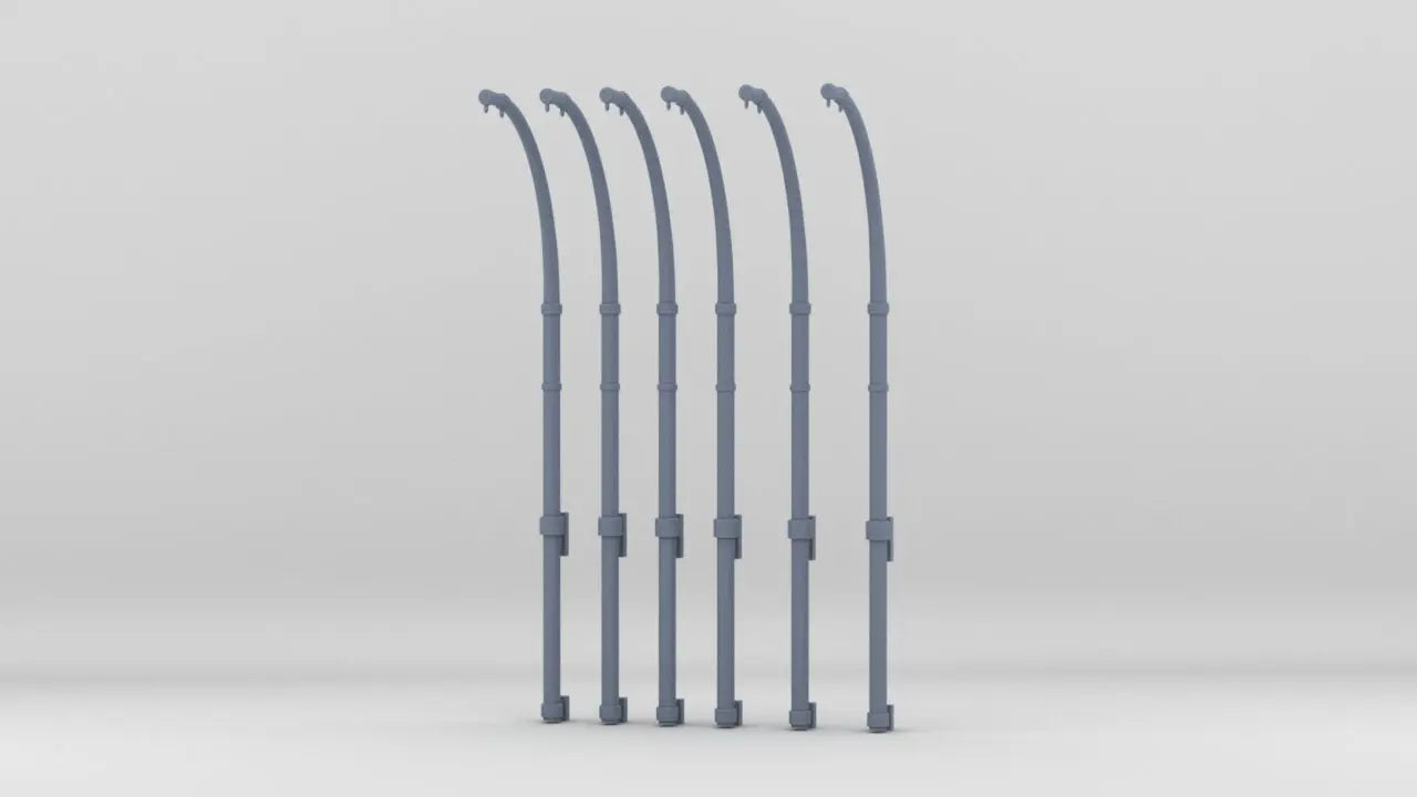 1/72 Georgios Averof Cruiser Davits #2 Set (6pcs) - distefan 3d print