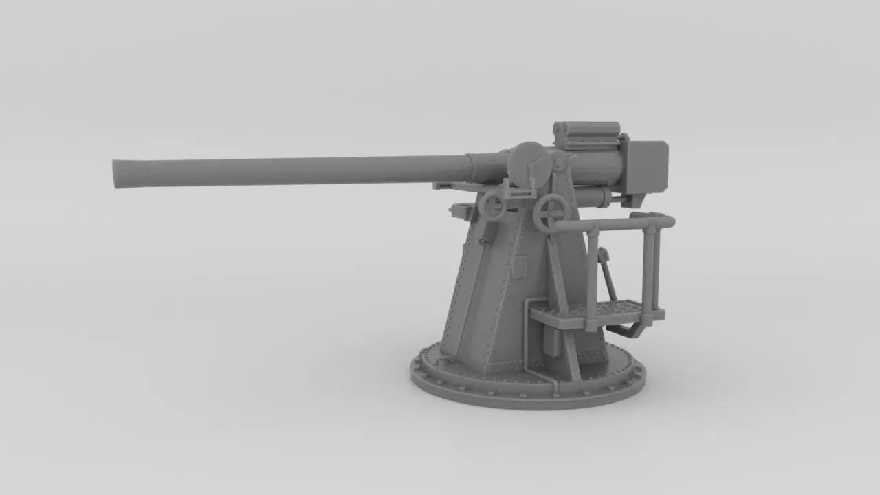 1/72 HMS 12 pdr 3''/45 cal. Gun Resin3Dinteractive