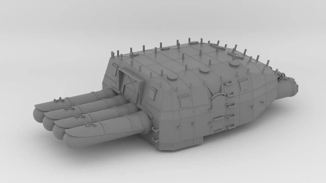 1/72 IJN 610 mm (24in) Type 93 Torpedo Tubes - distefan 3d print