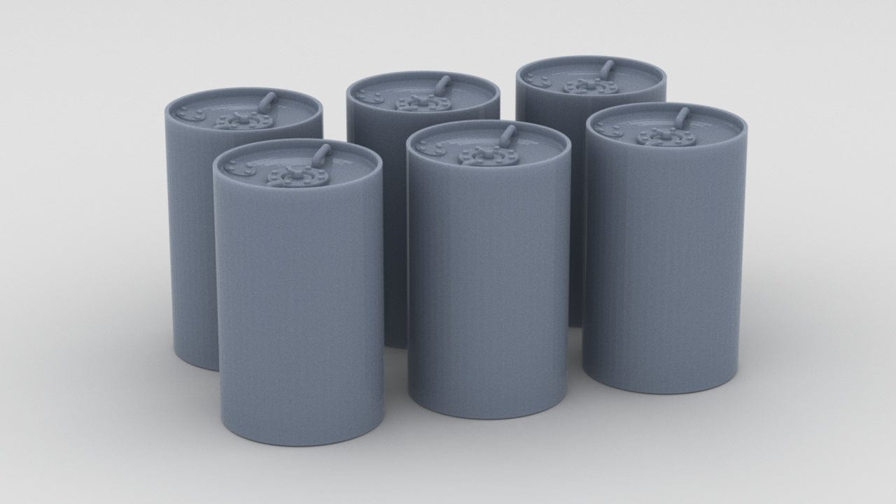 1/72 IJN Depth Charges Set (6pcs) - distefan 3d print