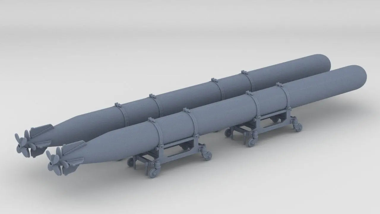 1/72 IJN Type 93 Long Lance Torpedo Set (2pcs) - distefan 3d print