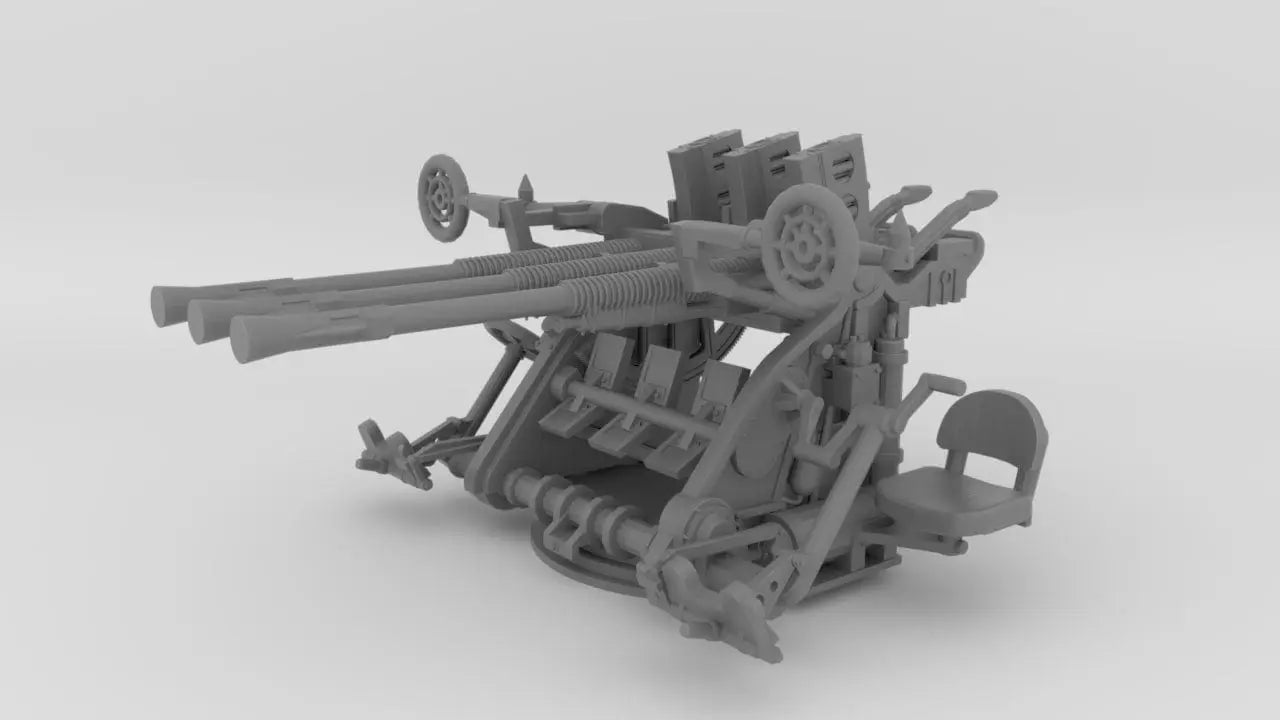 1/72 IJN Type 95 25mm Triple MG wo. Shield - distefan 3d print