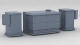1/72 IJN Yamato Aft Vents for 46 cm (18 in) Turret A Set