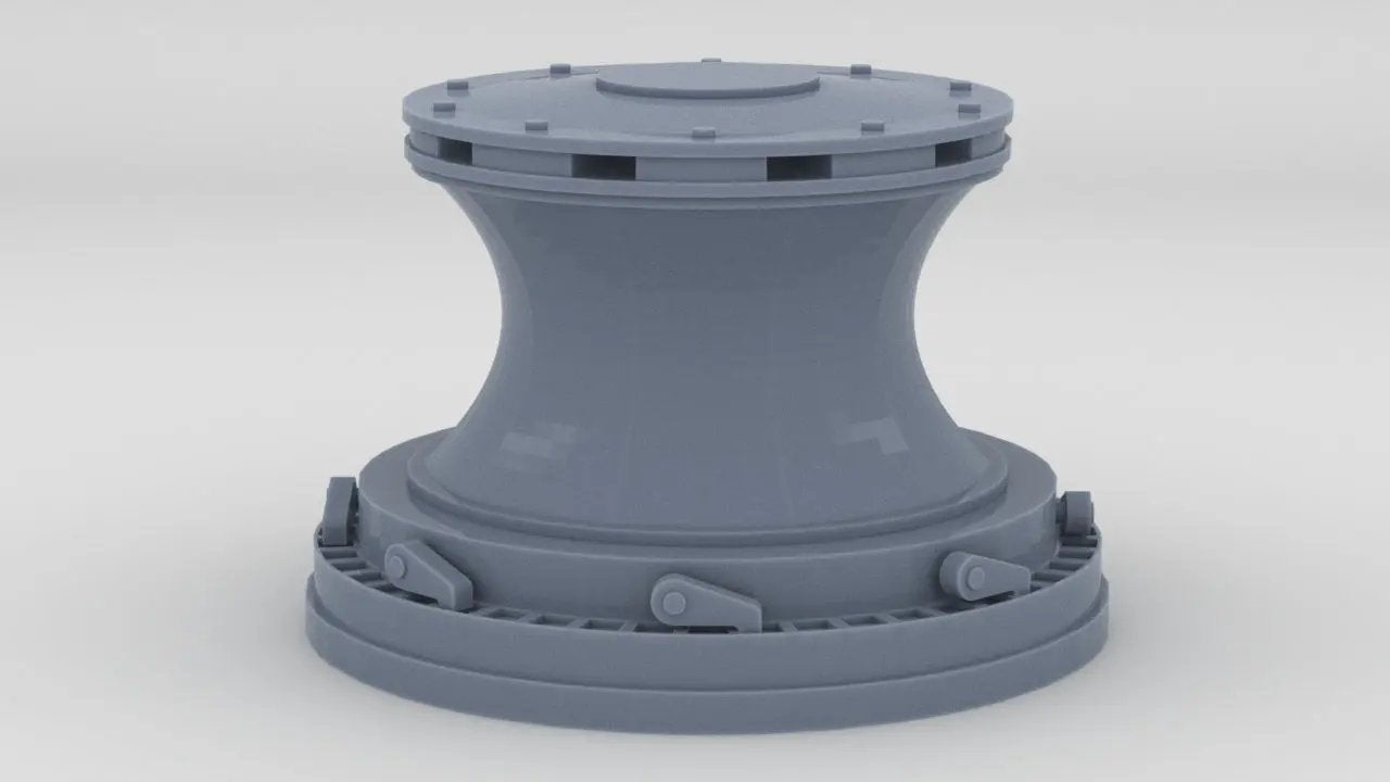 1/72 IJN Yamato Stern Capstan - distefan 3d print