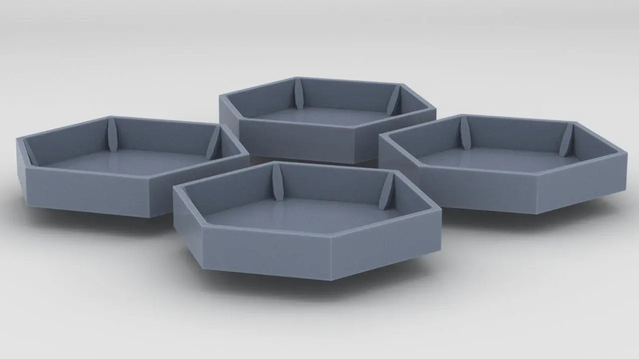 1/72 IJN Yamato Tubs for 46cm Type 94 Turrets Set (4pcs) - distefan 3d print