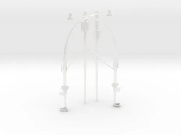 1/72 IJN davits for 9m cutter side deck set v1 - distefan 3d print