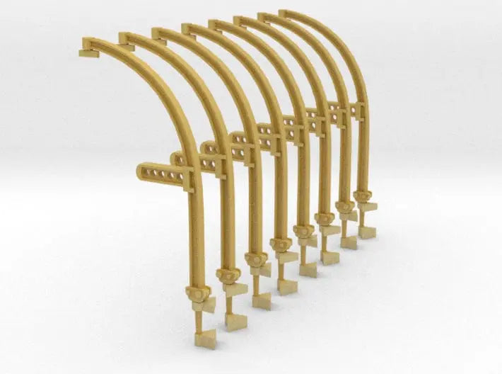 1/72 IJN Davits For Cutter 9m Set - distefan 3d print