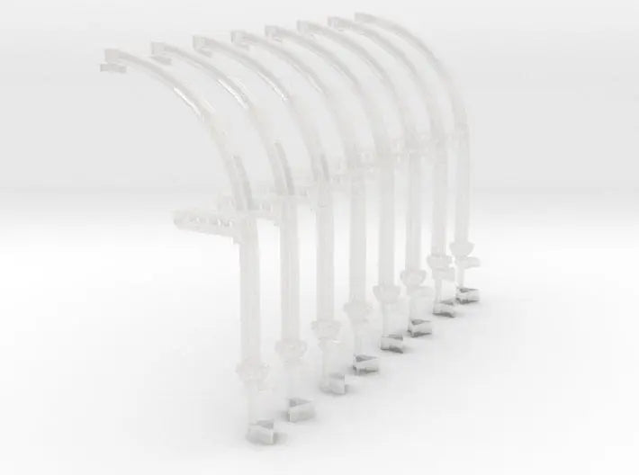 1/72 IJN Davits For Cutter 9m Set - distefan 3d print