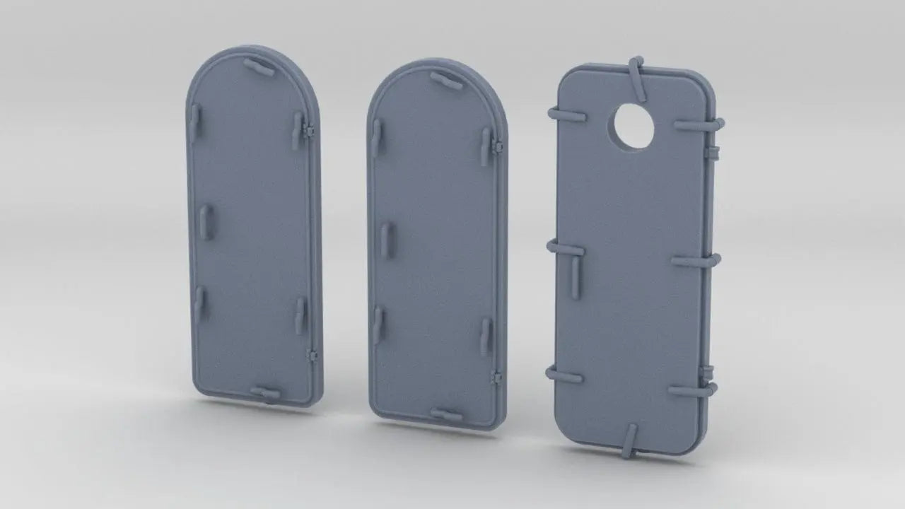 1/72 IJN Kagero Command Bridge Doors Set (3pcs) - distefan 3d print