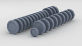 1/72 IJN Kagero Command Bridge Porthole Set (24 pcs)