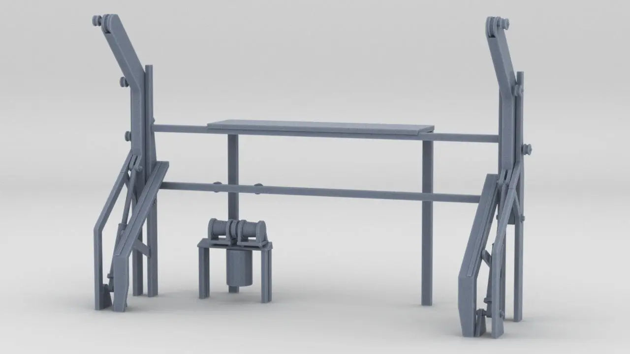 1/72 MS Bremen - Smaller Lifeboat Davits - distefan 3d print