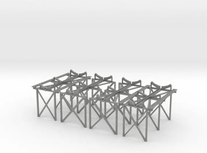 1/72 Scharnhorst boat cradle amidship deck 1 set - distefan 3d print