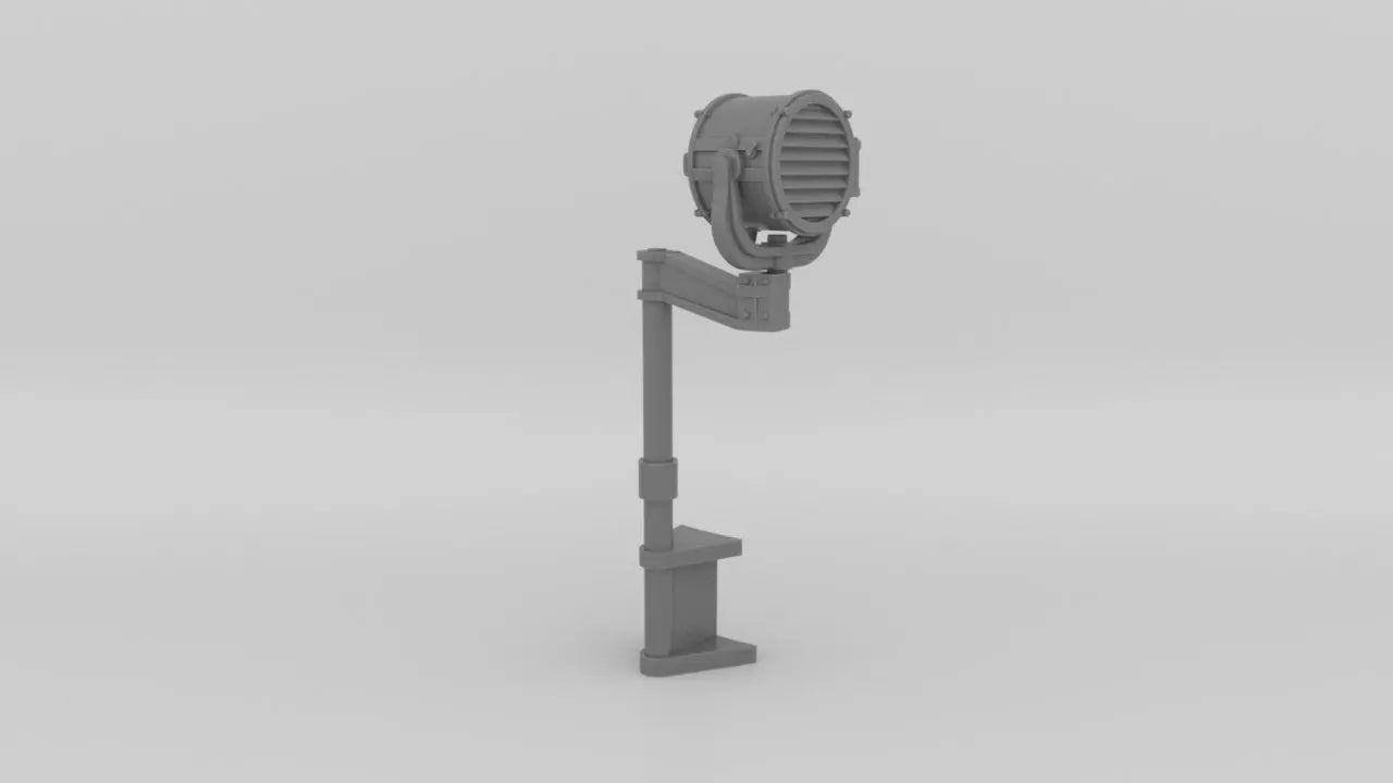 1/72 USN 12-inch Signal Searchlight v2 Resin3Dinteractive