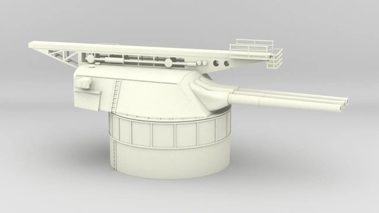 1/72 USN 14-inch/45-caliber Gun w/ Catapult Kit 3dspro