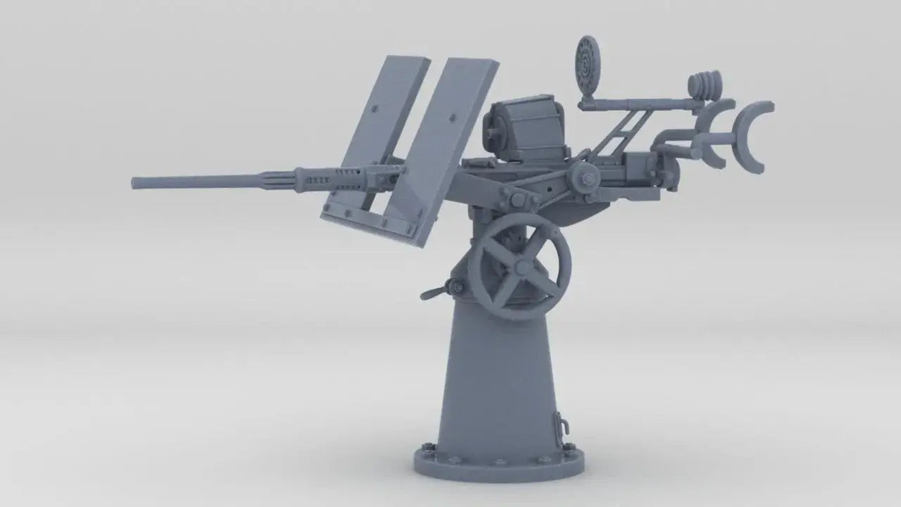 1/72 USN 20mm Single Oerlikon Mk4 w/ Shield - distefan 3d print