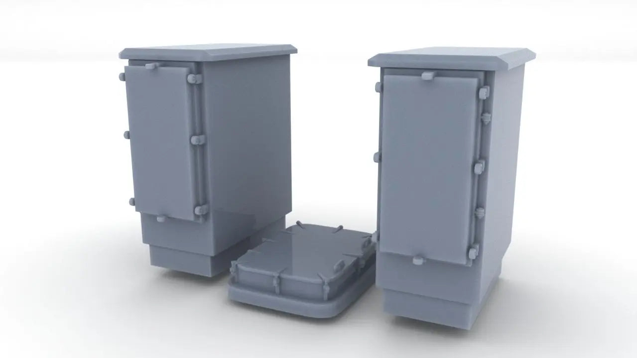 1/72 USN 3-inch 50 Storage Lockers & Hatch Set Resin3Dinteractive