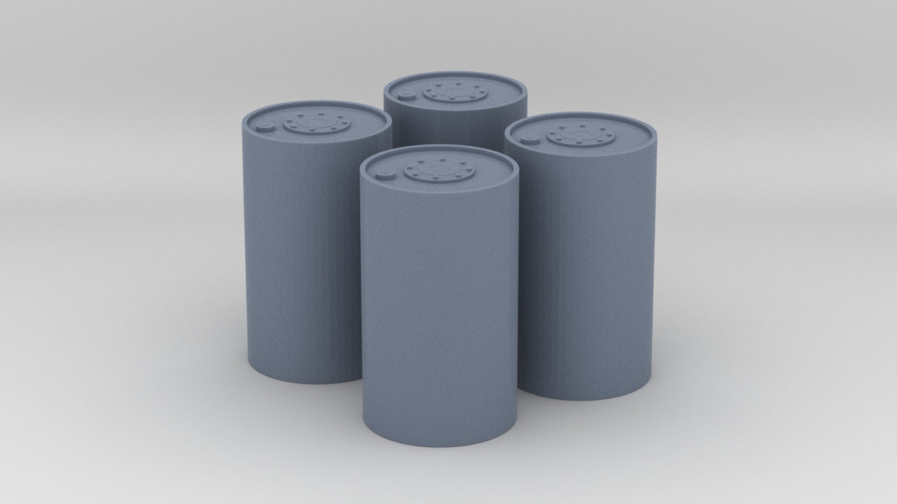 1/72 USN 300lb Depth Charges Mk6 Set (4pcs) - distefan 3d print
