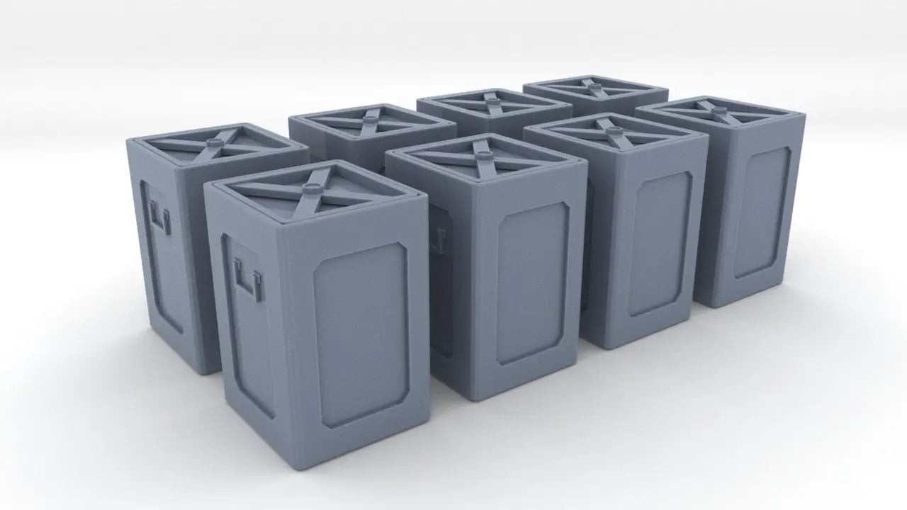 1/72 USN 40mm Closed-Lid Storage Box Set (8pcs) Shapeways