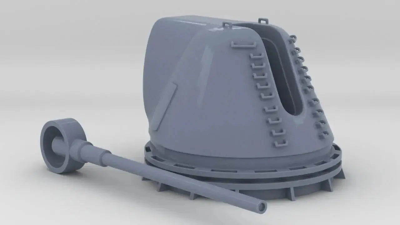 1/72 USN 8-inch 55 Mark 71 Cal. Deck Gun - distefan 3d print – alternate view