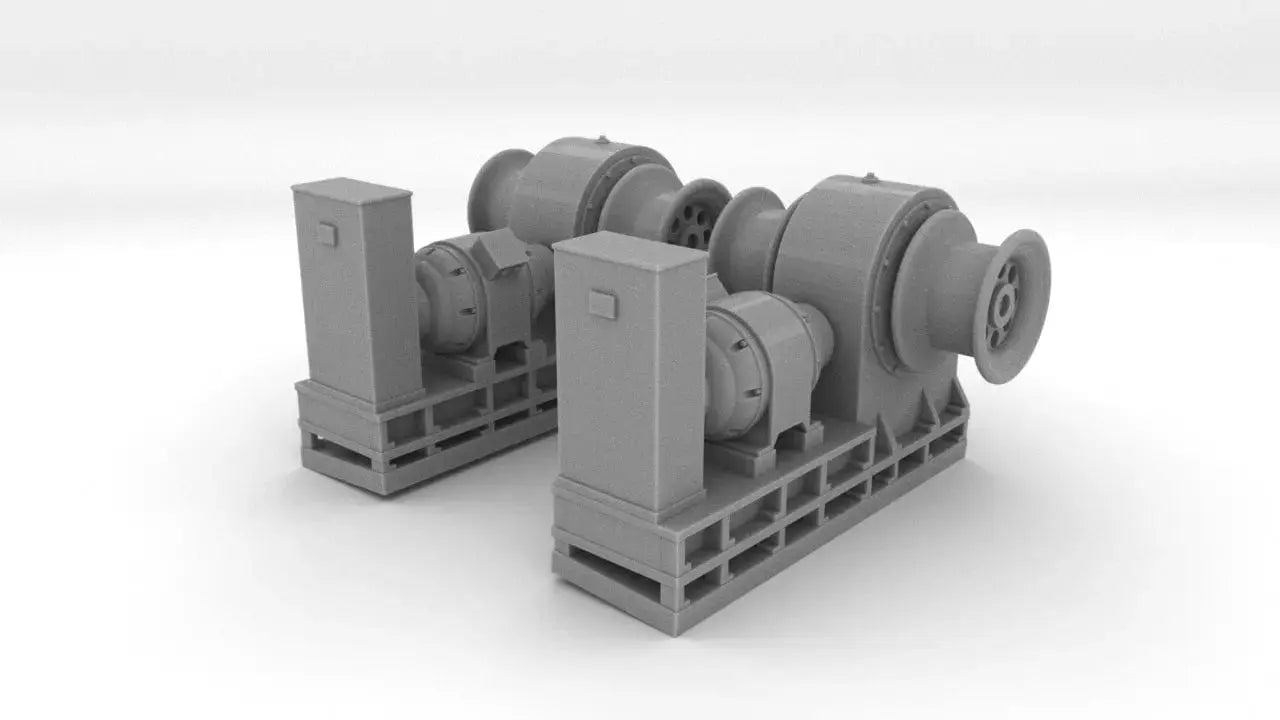 1/72 USN Boat Winches Set 2pcs Resin3Dinteractive