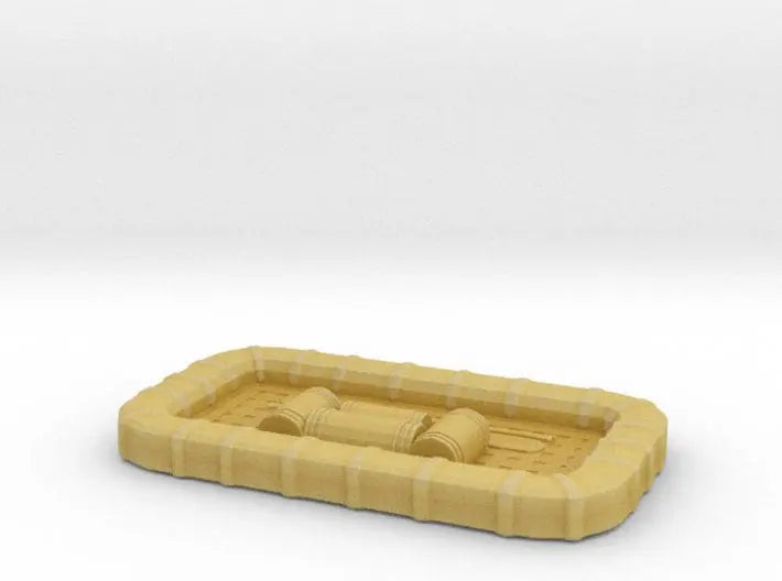 1/72 USN carly float square with aid kit and oars - distefan 3d print
