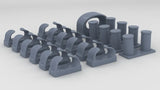 1/72 USN Chocks & Bollards Set (17pcs)