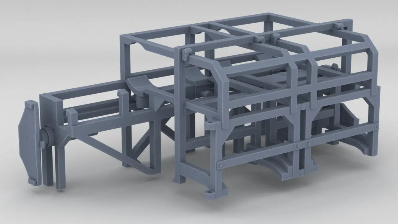 1/72 USN Double Depth Charge Loader Rack Port Resin3Dinteractive