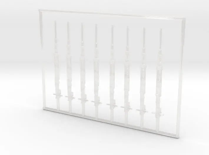 1/72 USN Oerlikon 20 mm barrel set 8pcs - distefan 3d print