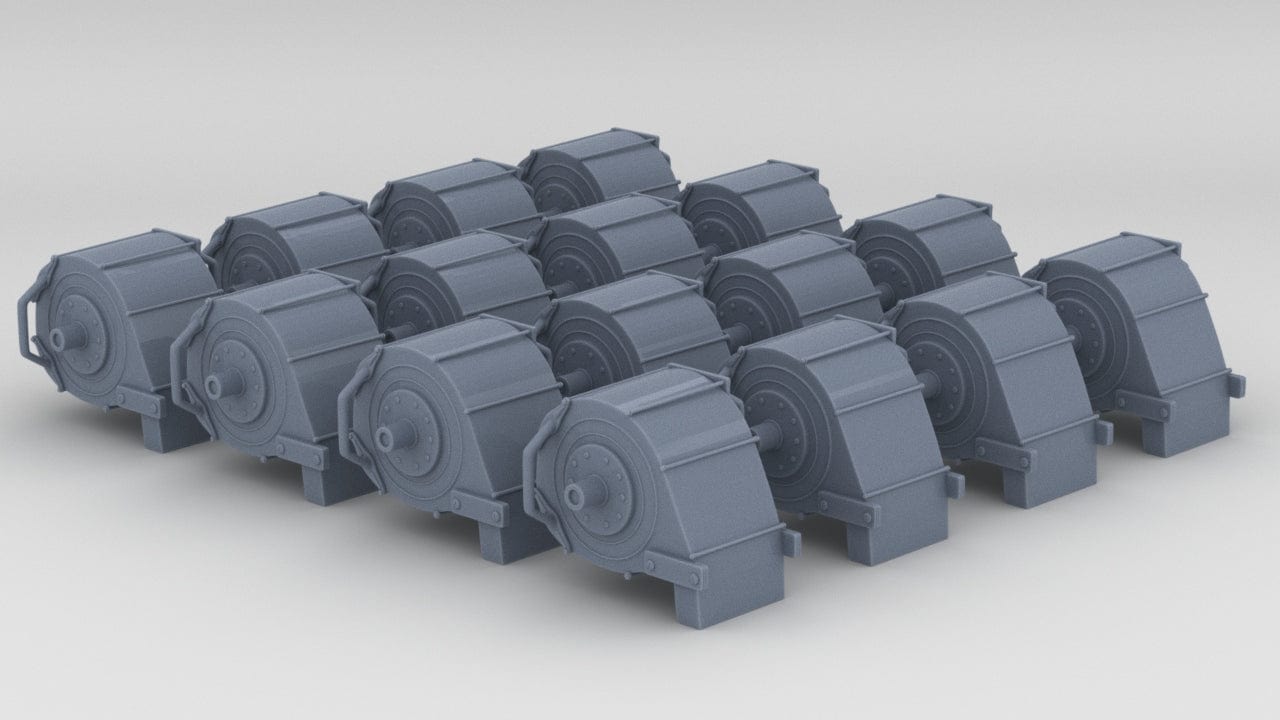 1/72 USN Oerlikon 20mm Ammo Magazine Set (16pcs) - distefan 3d print