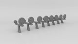 1/72 USN Oerlikon 20mm Sight Set 8pcs