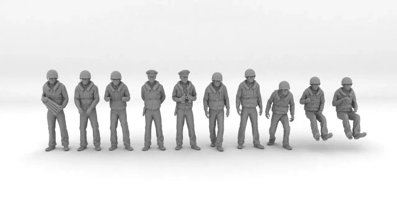 1/72 USN PT Boat 109 Crew Set (10pcs) - distefan 3d print