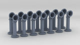 1/72 USN PT Boat 109 Engine RM 7'' Cowl Vents Set (14pcs)