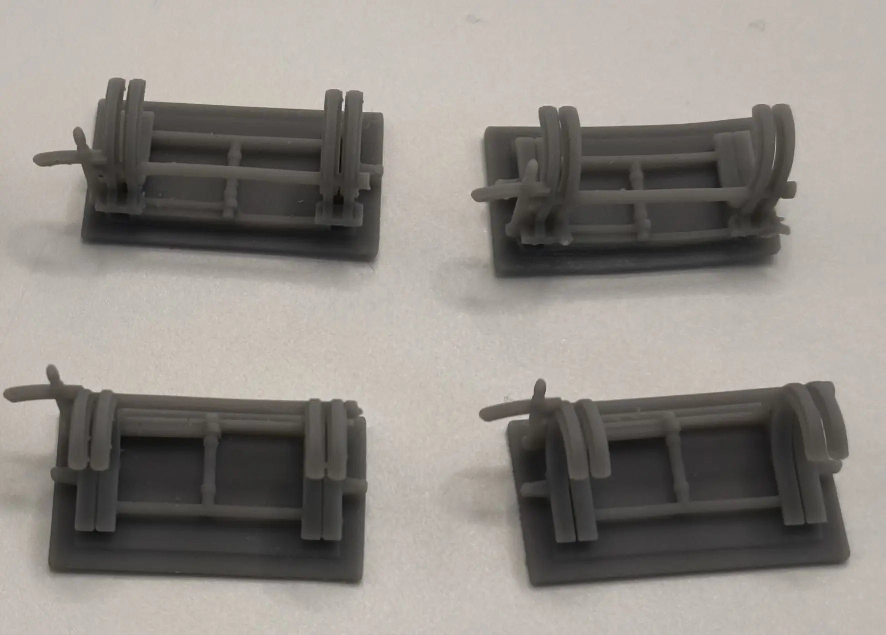 1/72 USN PT Boat Torpedo Roll Off Racks Set (4pcs) - distefan 3d print