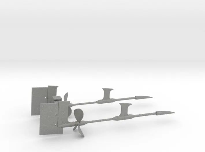 1/72 Props SET Supports And Rudders - distefan 3d print