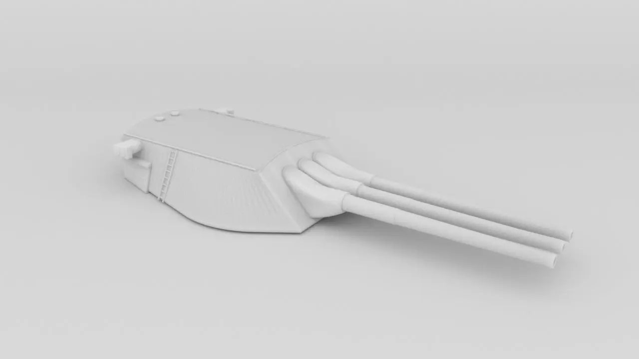 1/72 USS 14-inch/45-caliber Gun 3dspro