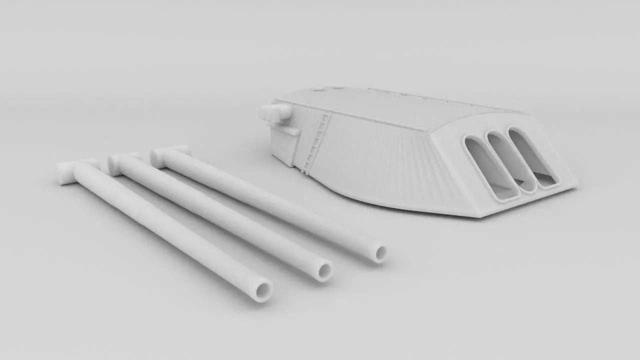 1/72 USS 14-inch/45-caliber Gun Set - distefan 3D print