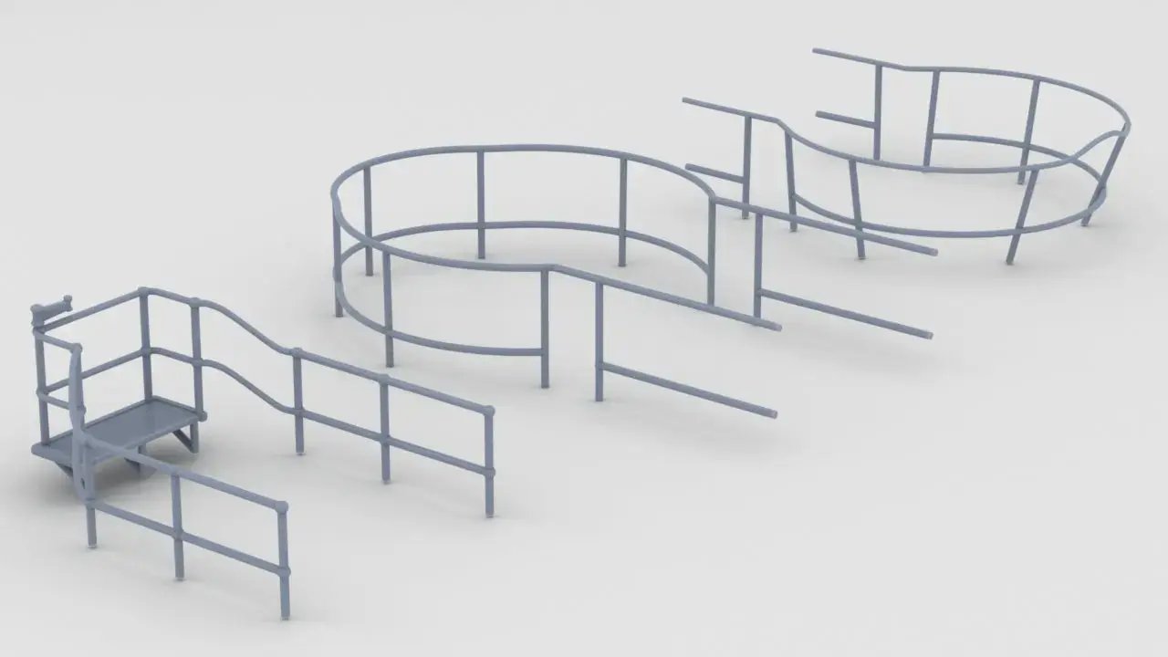 1/32 USS Gato Conning Tower Railing Set (3pcs) Protosoon