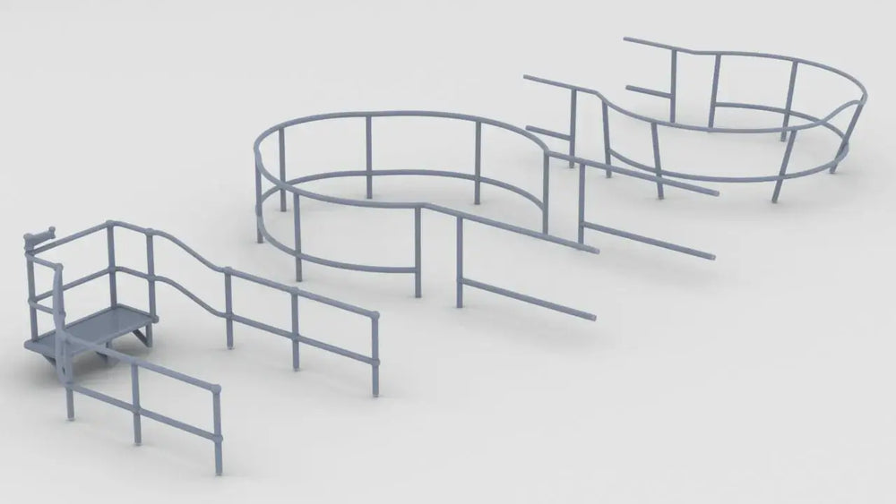 Tower Railing Kit 1/72 USS Gato Conning Tower Railing Set (3pcs) - distefan 3d print