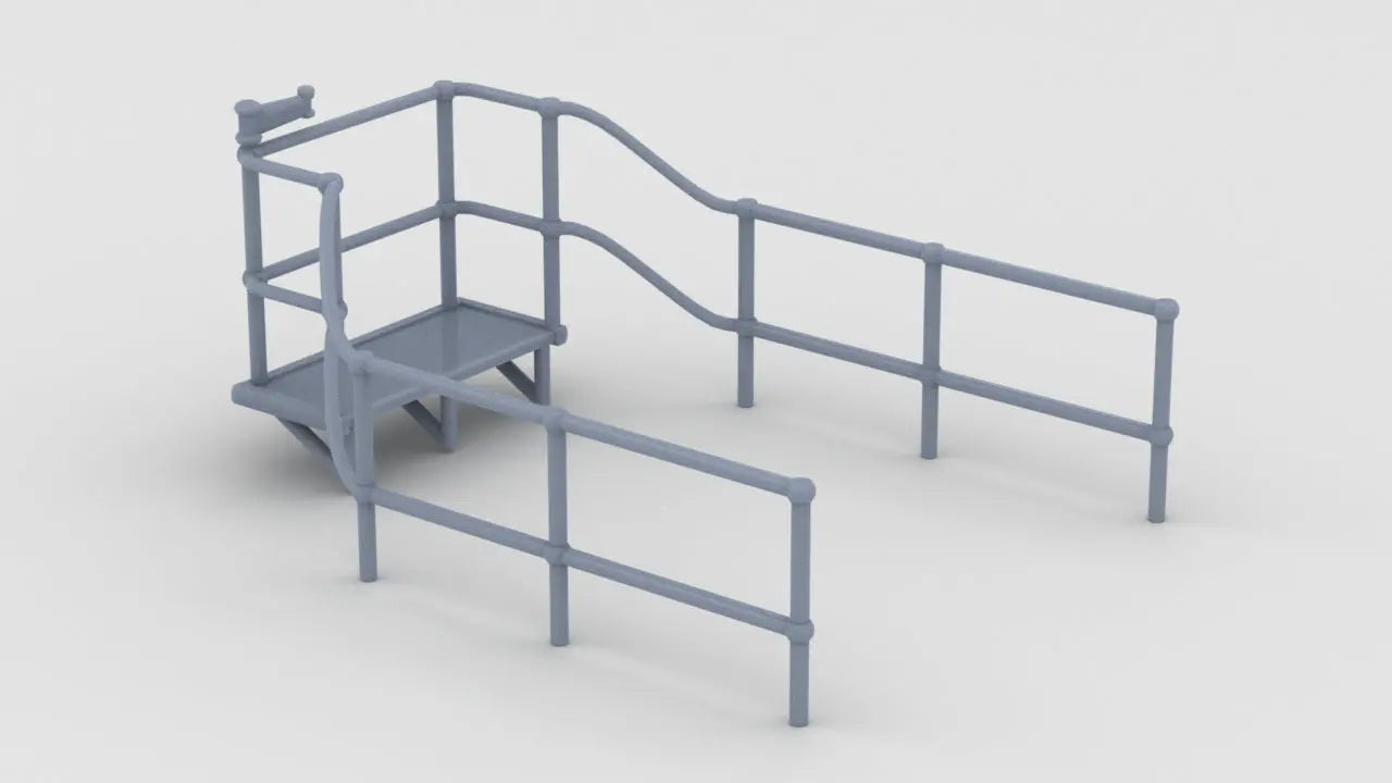 1/72 USS Gato Top Gun Deck Railing 3dspro