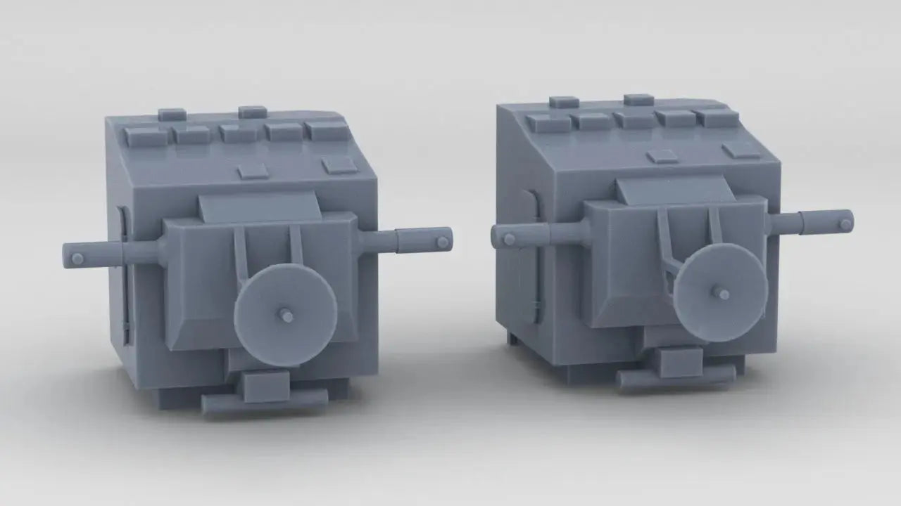 1/72 USS Indianapolis (CA-35) Aft Mk33 Gun Director Set (2pcs) - distefan 3d print