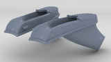 1/72 USS Iowa BB-61 Anchor Hawse Pipes Set (2pcs)