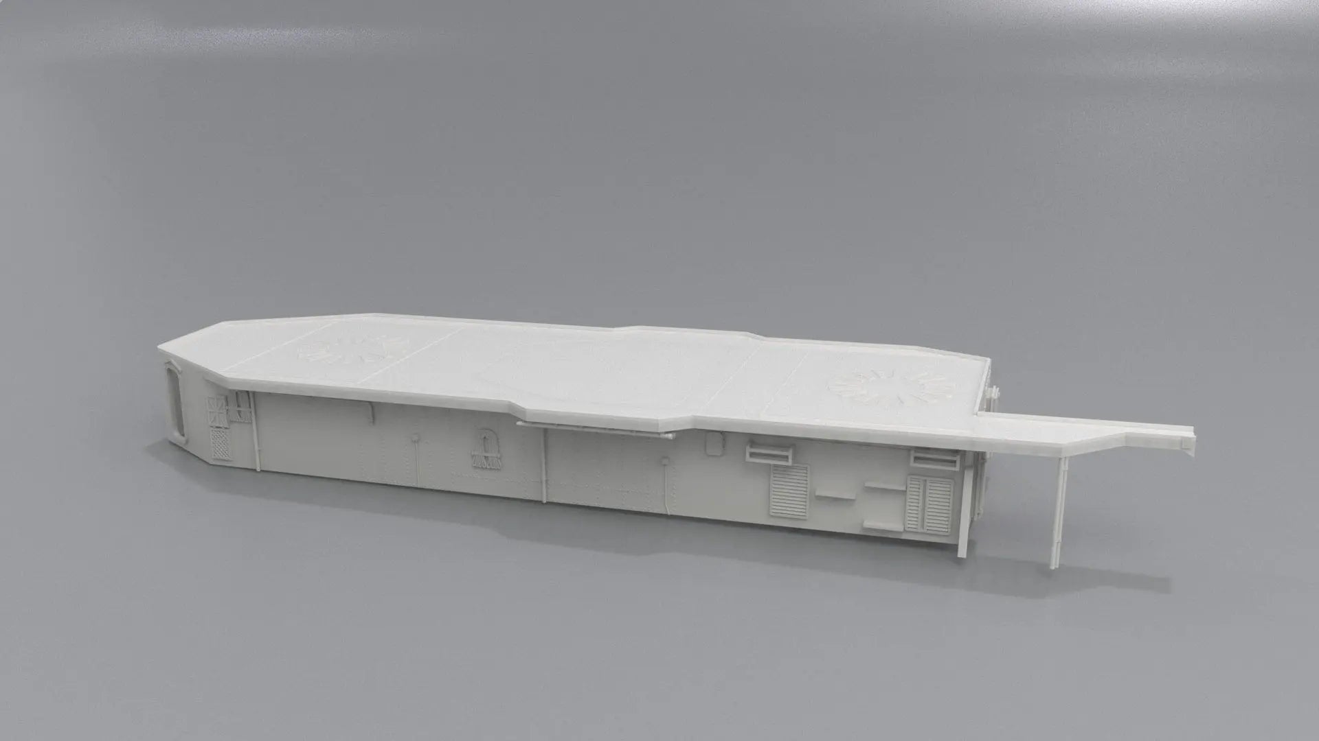 1/72 USS Kidd (DD-661) Aft Deck 1 - distefan 3d print