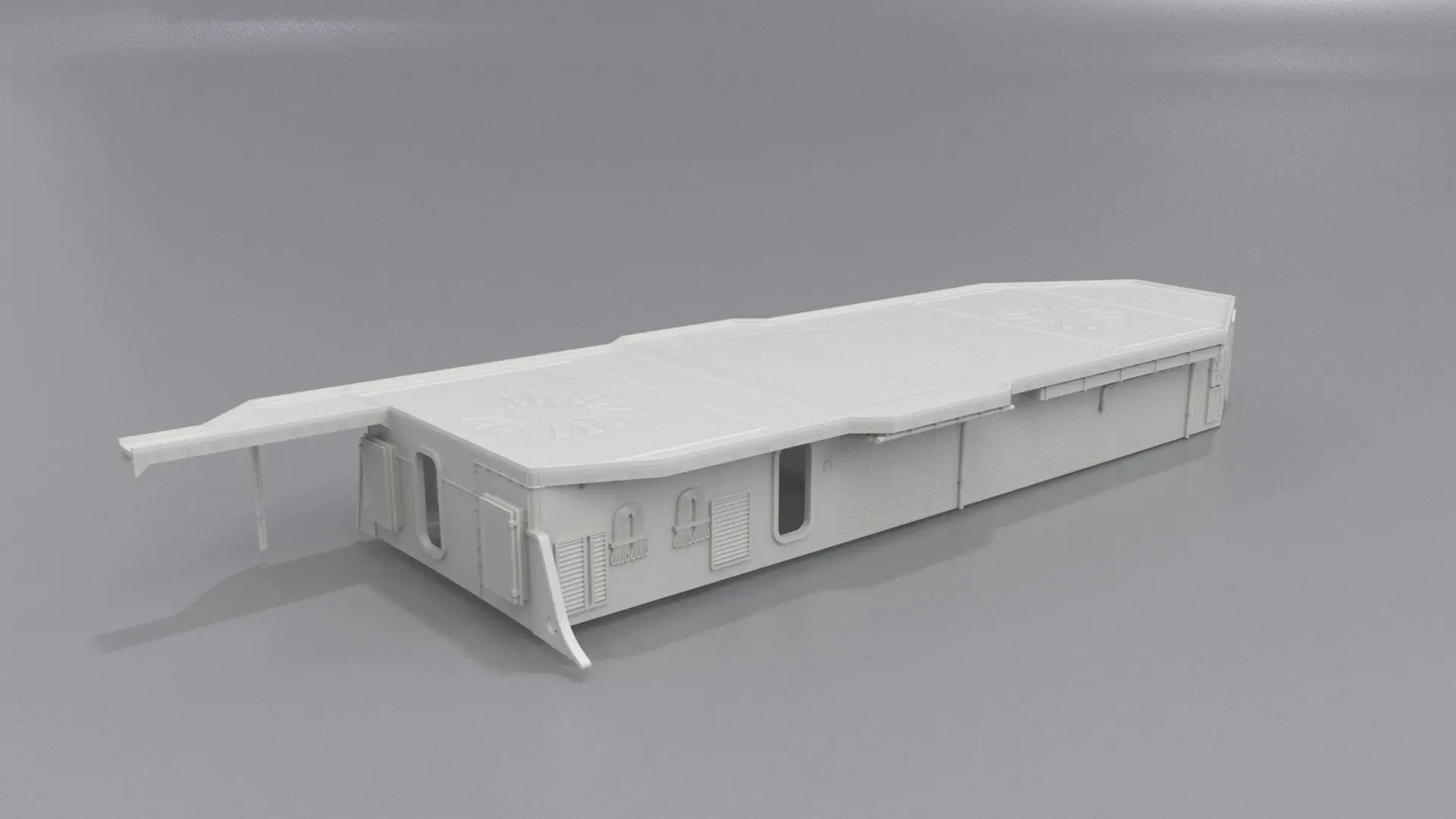 1/72 USS Kidd (DD-661) Aft Deck 1 - distefan 3d print