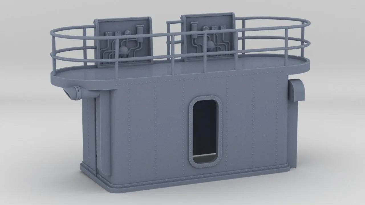 1/72 USS Kidd (DD-661) Amidships Deck 1 Deckhouse 3dspro