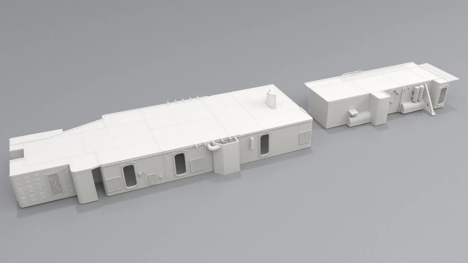 1/72 USS Kidd (DD-661) Amidships Deck 1 (Part 1) - distefan 3d print