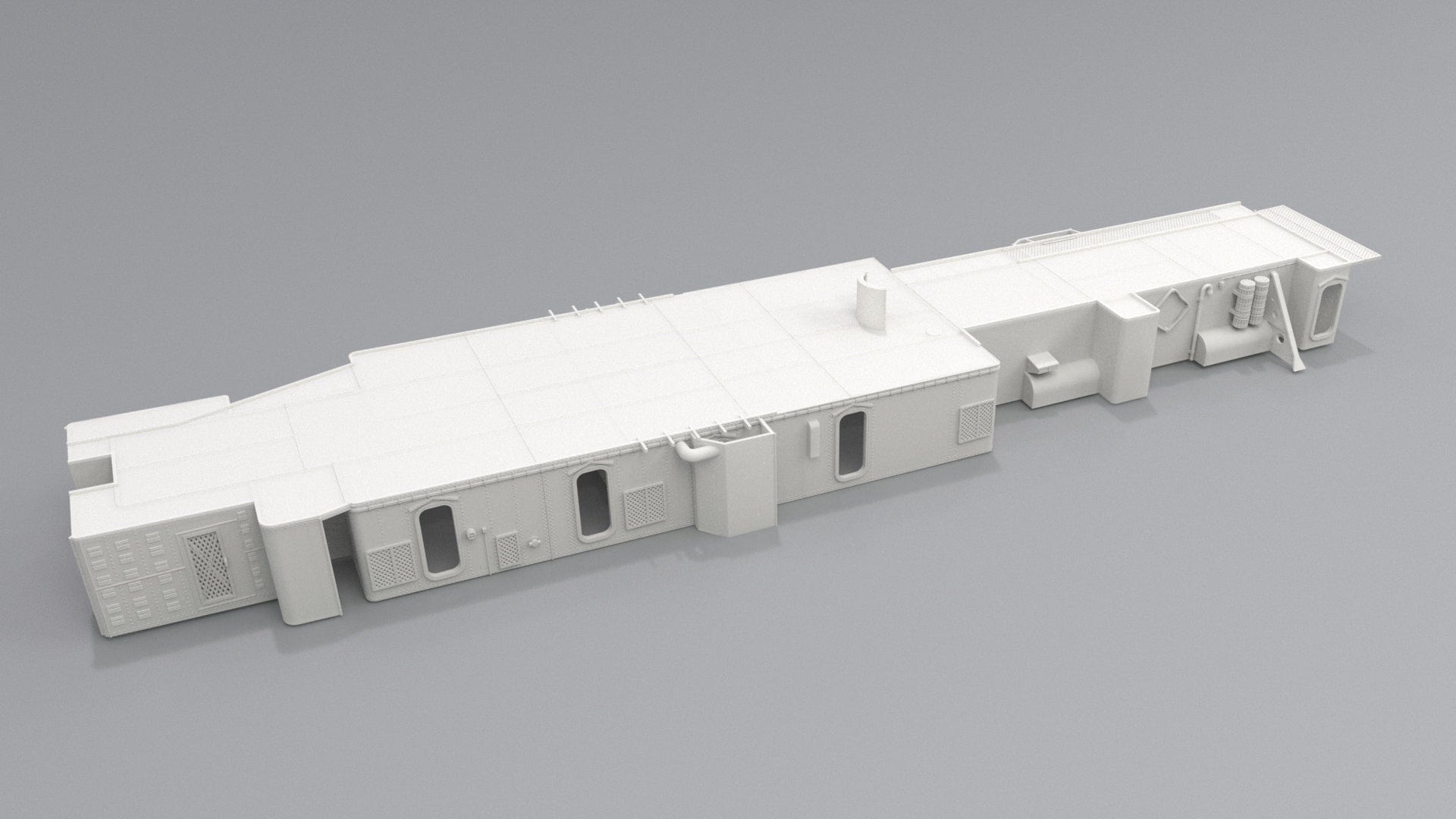 1/72 USS Kidd (DD-661) Amidships Deck 1 (Part 2) - distefan 3d print